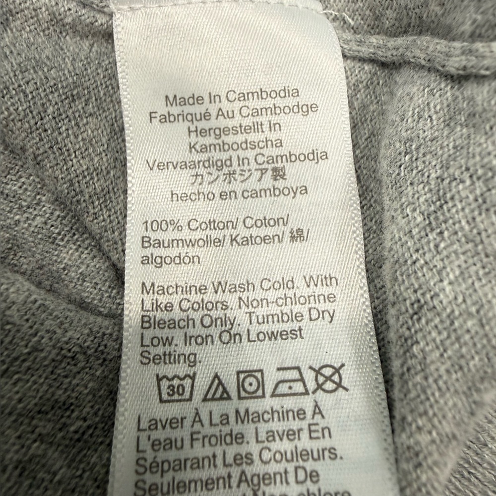 J. Crew Light Gray Button Down Cardigan Size Large #2191 - Picture 6 of 6